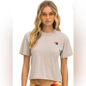 Aviator Nation | BASIC BOYFRIEND TEE - SAND XL
